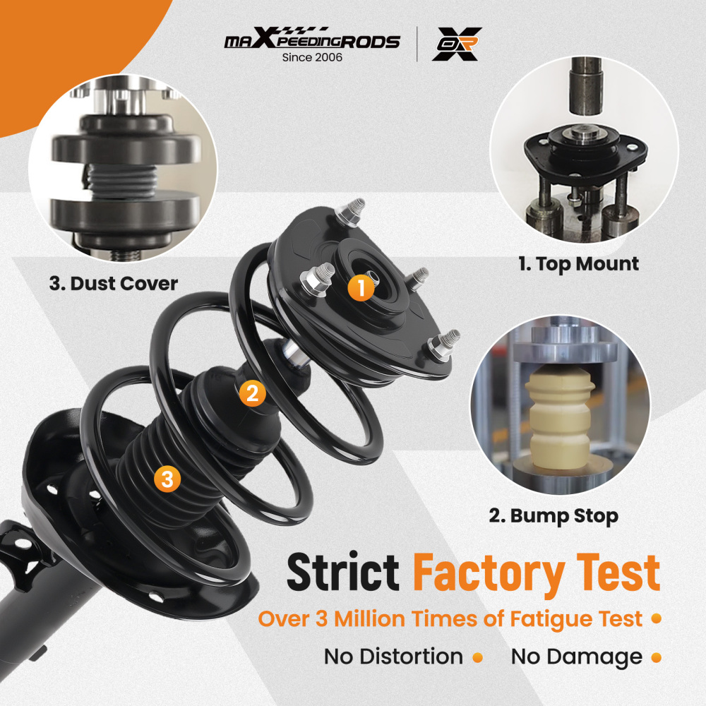 maXpeedingrods 4Pcs Front Struts & Sway Bar Link for Honda Accord 2.4L 2013-2017