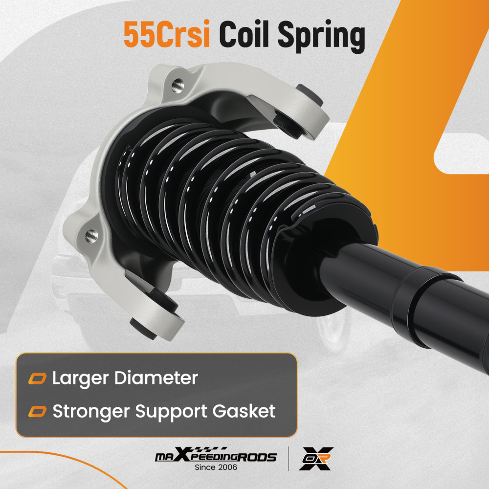 Front Struts w/Springs Suspension compatible for Chrysler Cirrus compatible for Plymouth Breeze 99-00