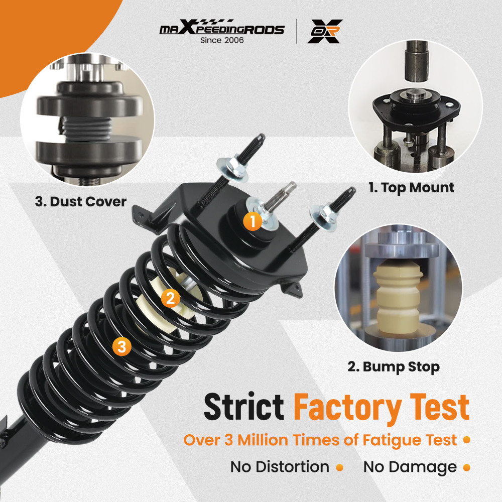 4pcs Suspension Rear Front Struts Assembly compatible for Chrysler Sebring 2001-2006