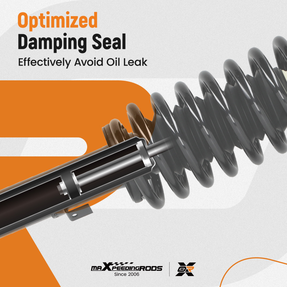 4pcs Suspension Rear Front Struts Assembly compatible for Chrysler Sebring 2001-2006