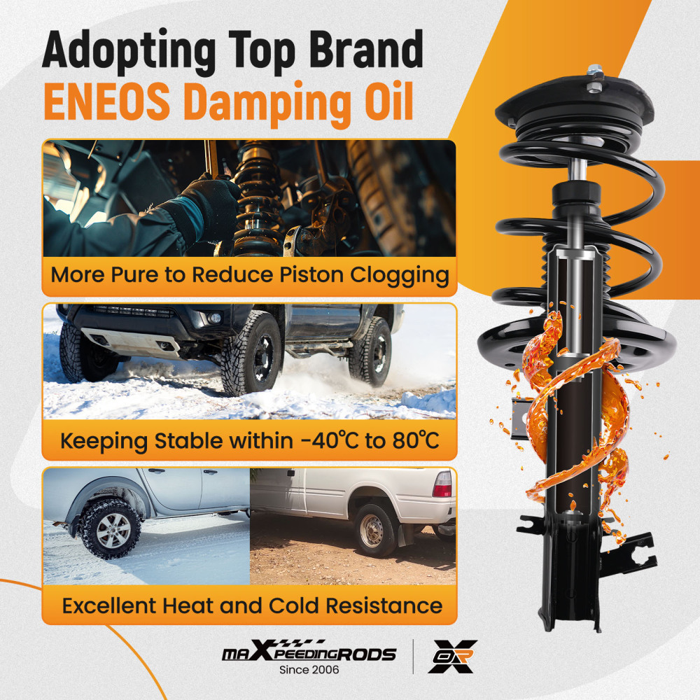 Suspension Rear Front Struts Assembly compatible for Nissan Maxima 2009-2014 3.5L