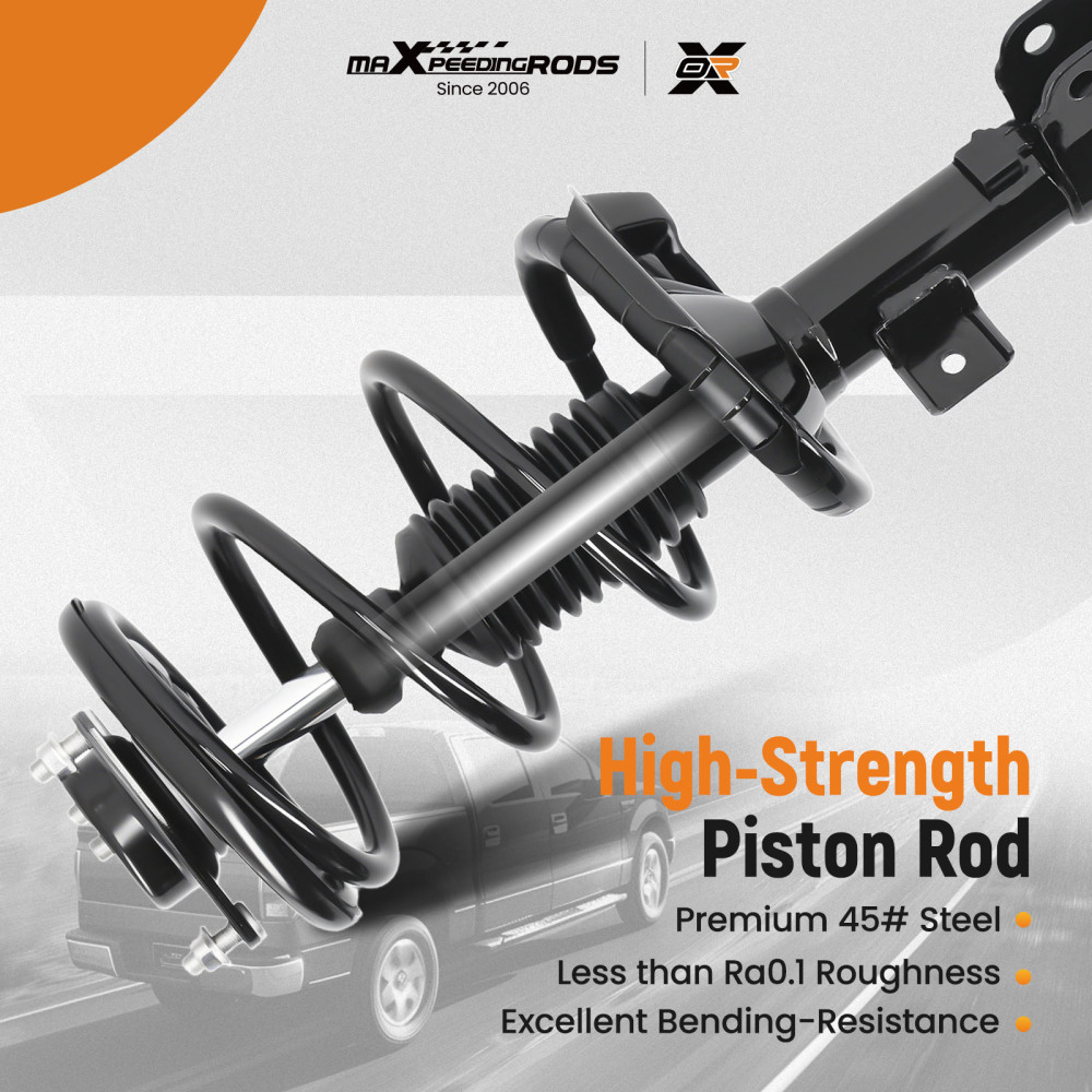 4pcs Front + Rear Struts w/Coil Spring Assembly compatible for Mitsubishi Lancer 08-10 GTS