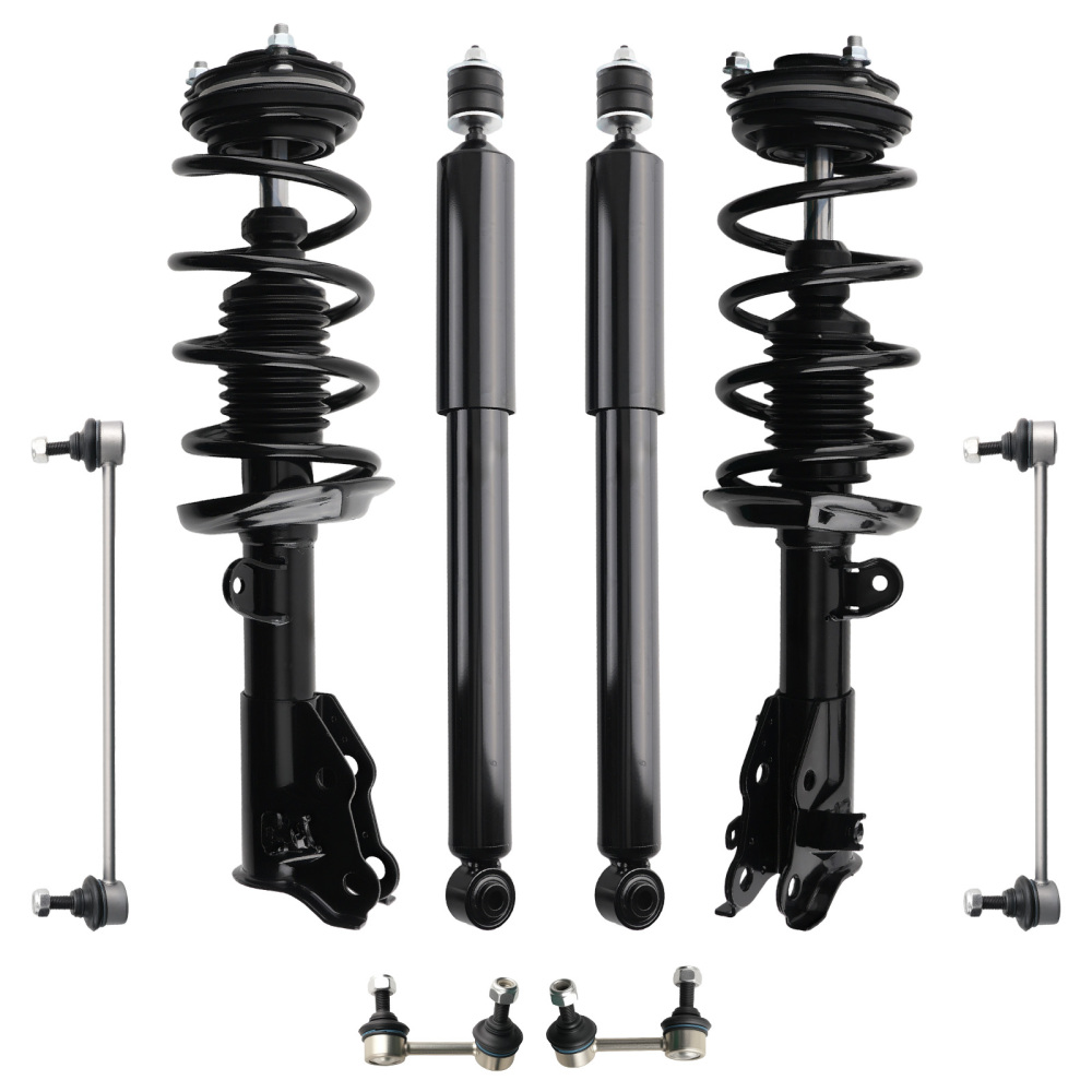 Front Complete Struts Sway Bar End Link Kits compatible for HONDA CIVIC 2013 - 2014 DX; EX
