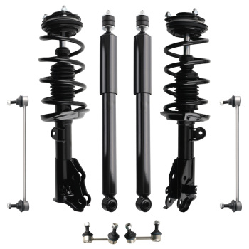 Front Complete Struts Sway Bar End Link Kits compatible for HONDA CIVIC 2013 - 2014 DX; EX