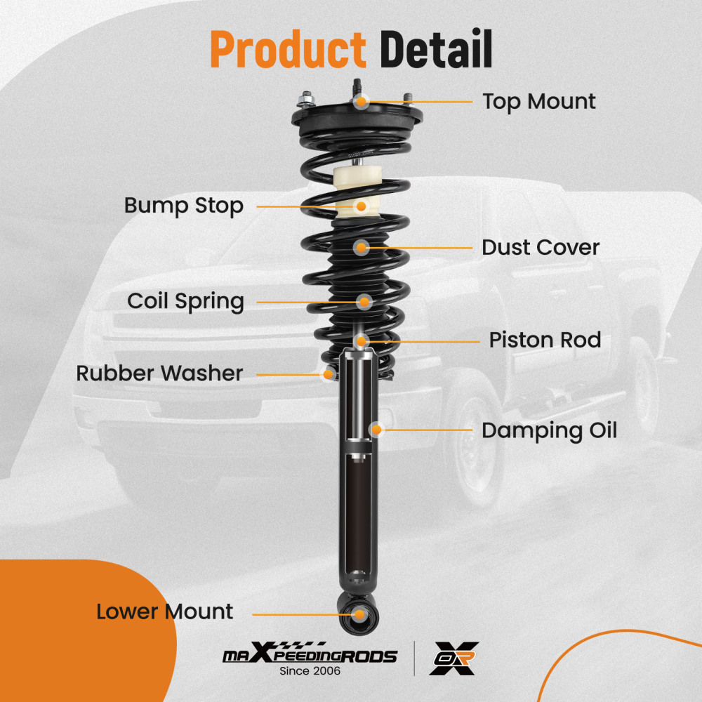 Quick Complete Rear Strut w/ Coil Spring compatible for Mitsubishi Eclipse 2000-2005