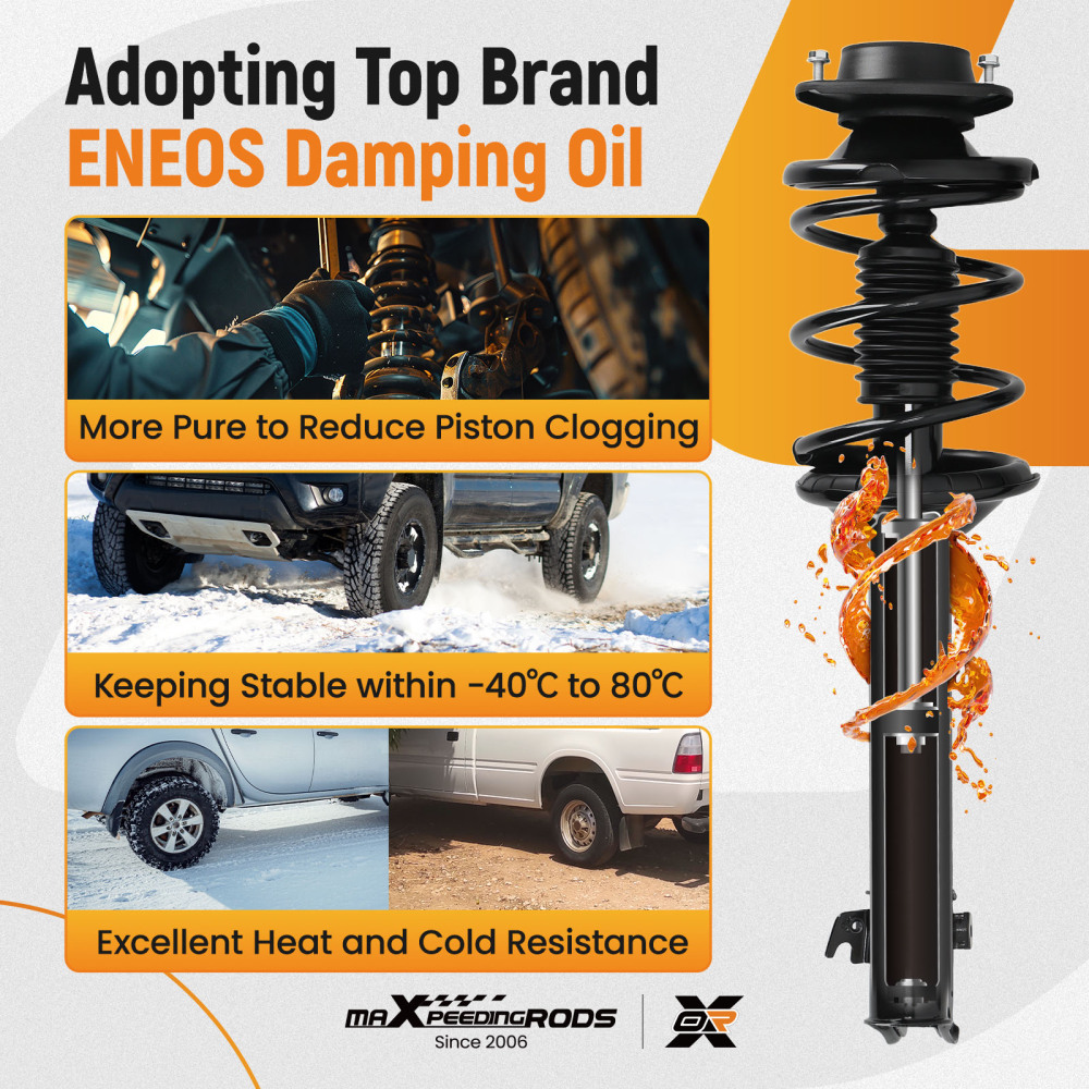 4PCS Front Rear StrutsCoil Spring Suspension Kit compatible for Subaru Outback 2000-2004