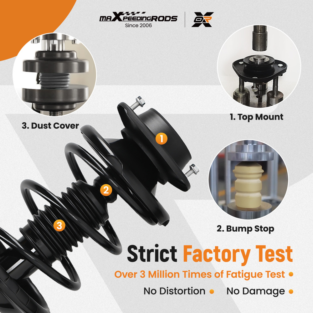 4PCS Front Rear StrutsCoil Spring Suspension Kit compatible for Subaru Outback 2000-2004