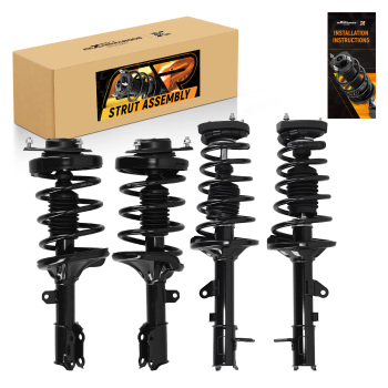 4pcs Suspension Rear Front Struts Assembly compatible for Hyundai Tiburon 2003-2008