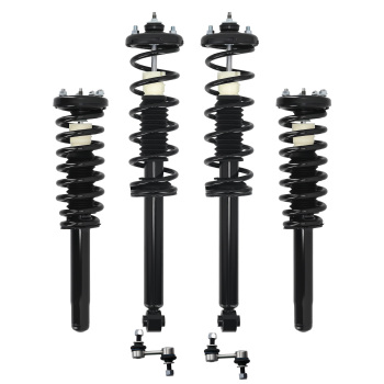 Front Rear Complete Struts w/ Coil SpringSway Bar compatible for Acura TSX 2004-2008