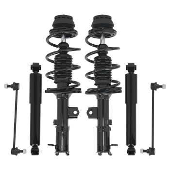 maXpeedingrods 6Pcs Front StrutsRear Shocks Sway Bar Links for Hyundai Accent 2012-2017