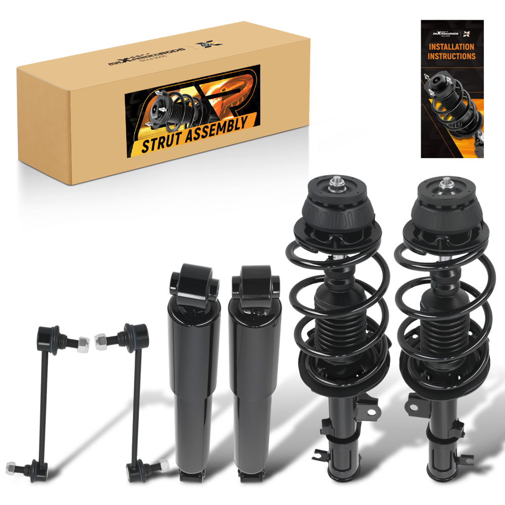 maXpeedingrods 6Pcs Front StrutsRear Shocks Sway Bar Links for Hyundai Accent 2012-2017