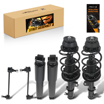 maXpeedingrods 6Pcs Front StrutsRear Shocks Sway Bar Links for Hyundai Accent 2012-2017