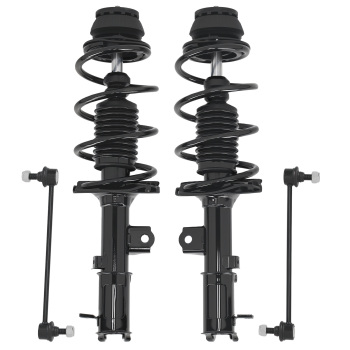 maXpeedingrods 4Pcs Front Shock Struts & Sway Bar Links for Hyundai Accent 2012-2017 Kia Rio 2012-2017