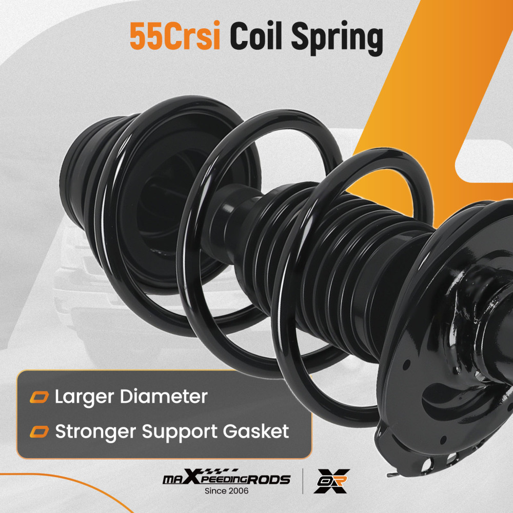 maXpeedingrods 4Pcs Front Shock Struts & Sway Bar Links for Hyundai Accent 2012-2017 Kia Rio 2012-2017