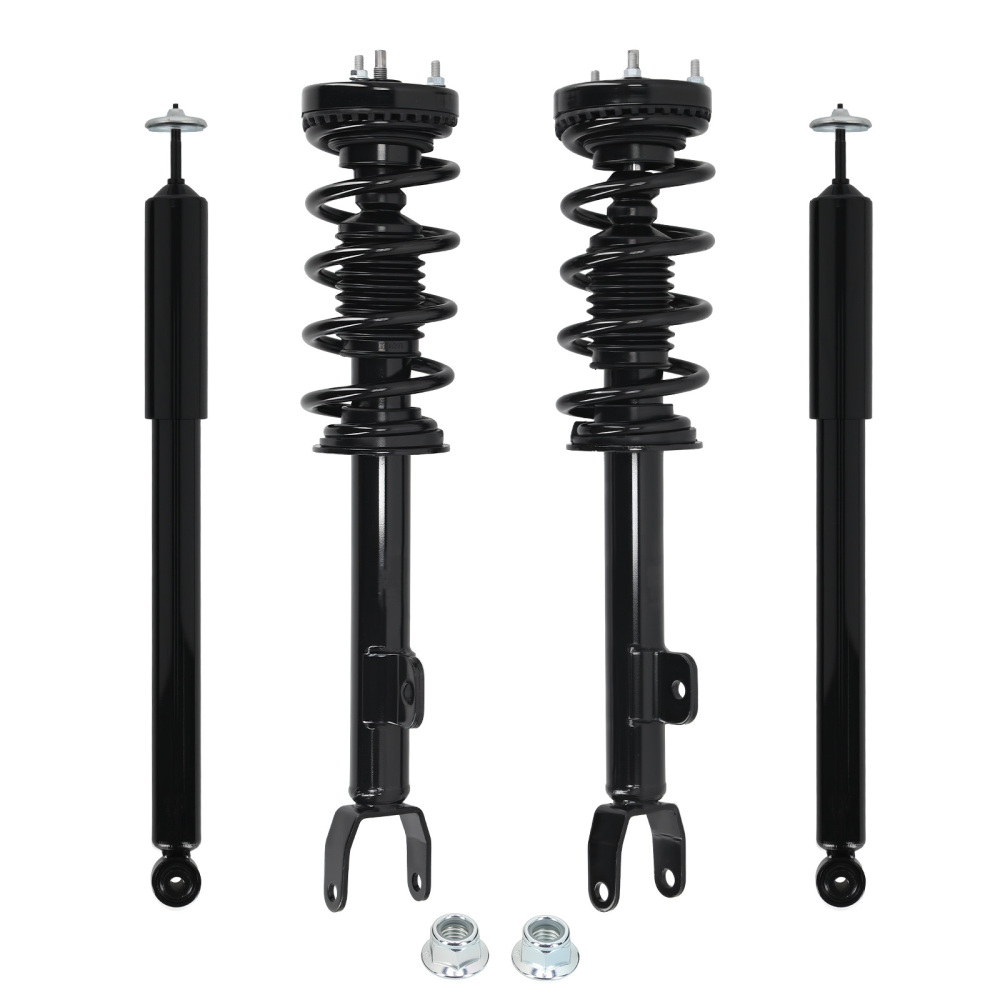 Front Rear Complete Struts w/ Coil Springs for 2011 compatible for Dodge Challenger 572665