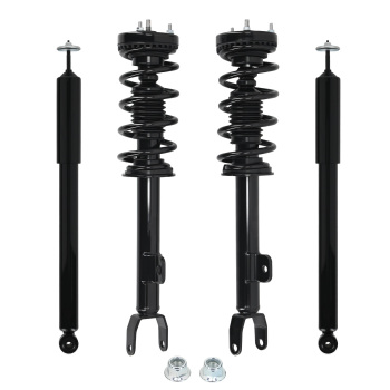 Front Rear Complete Struts w/ Coil Springs for 2011 compatible for Dodge Challenger 572665