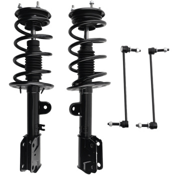 Suspension Front Struts w/ Sway Bar End Links compatible for Ford Explorer 2013-2018 AWD