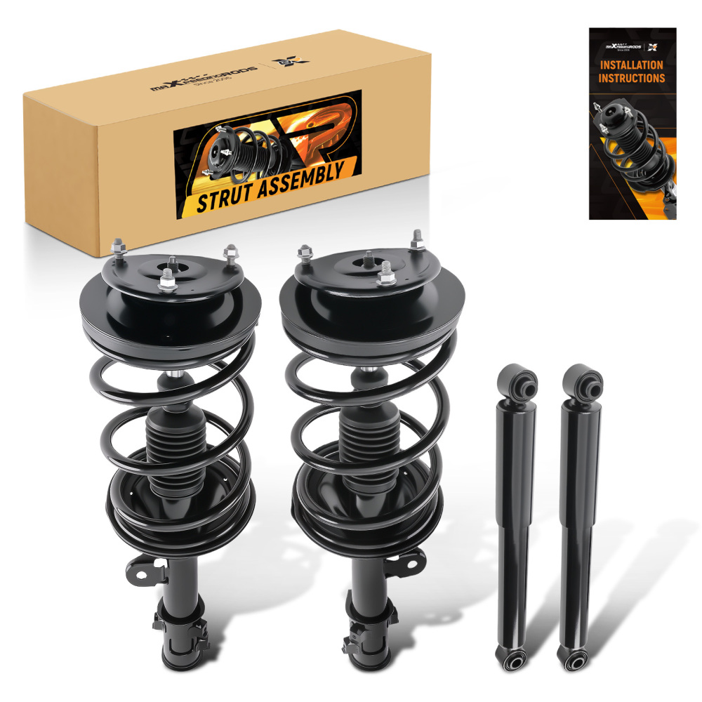 4pcs Rear Front Struts Assembly compatible for Hyundai Entourage 07-08 compatible for Kia Sedona 06-14