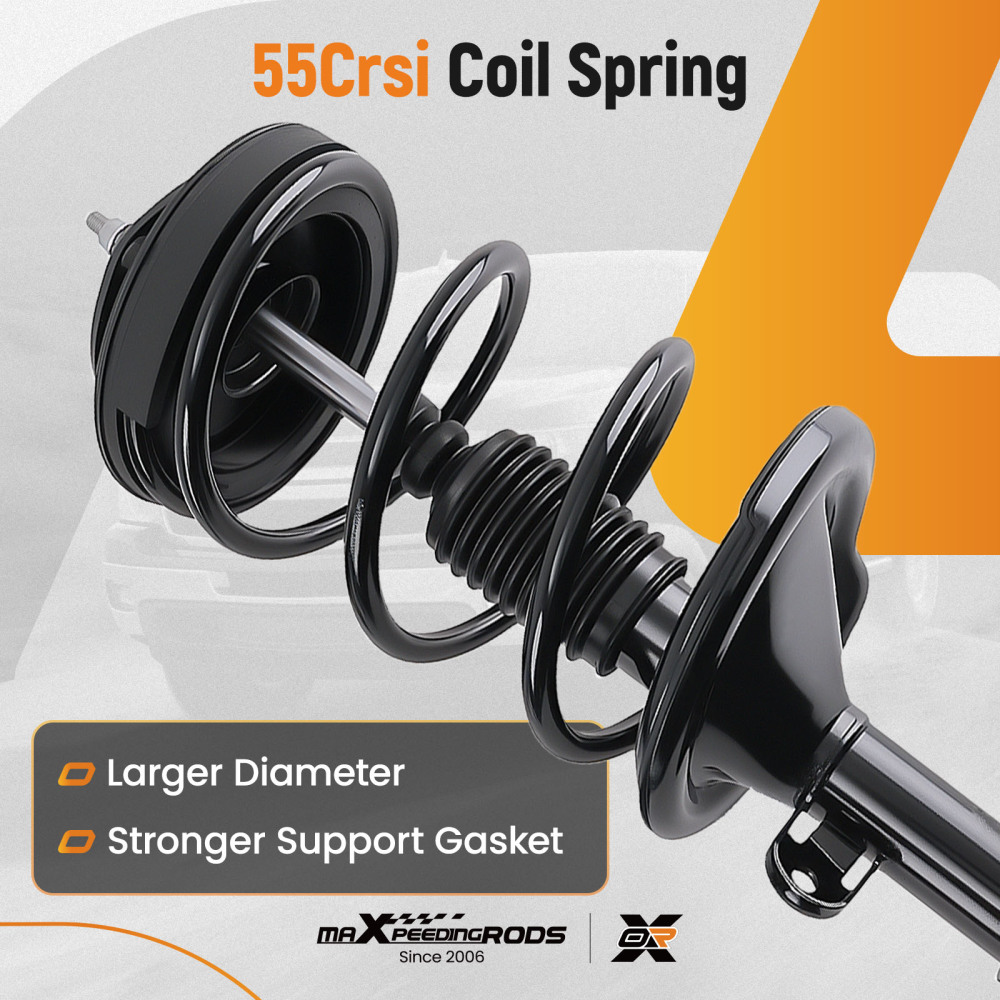 4pcs Rear Front Struts Assembly compatible for Hyundai Entourage 07-08 compatible for Kia Sedona 06-14