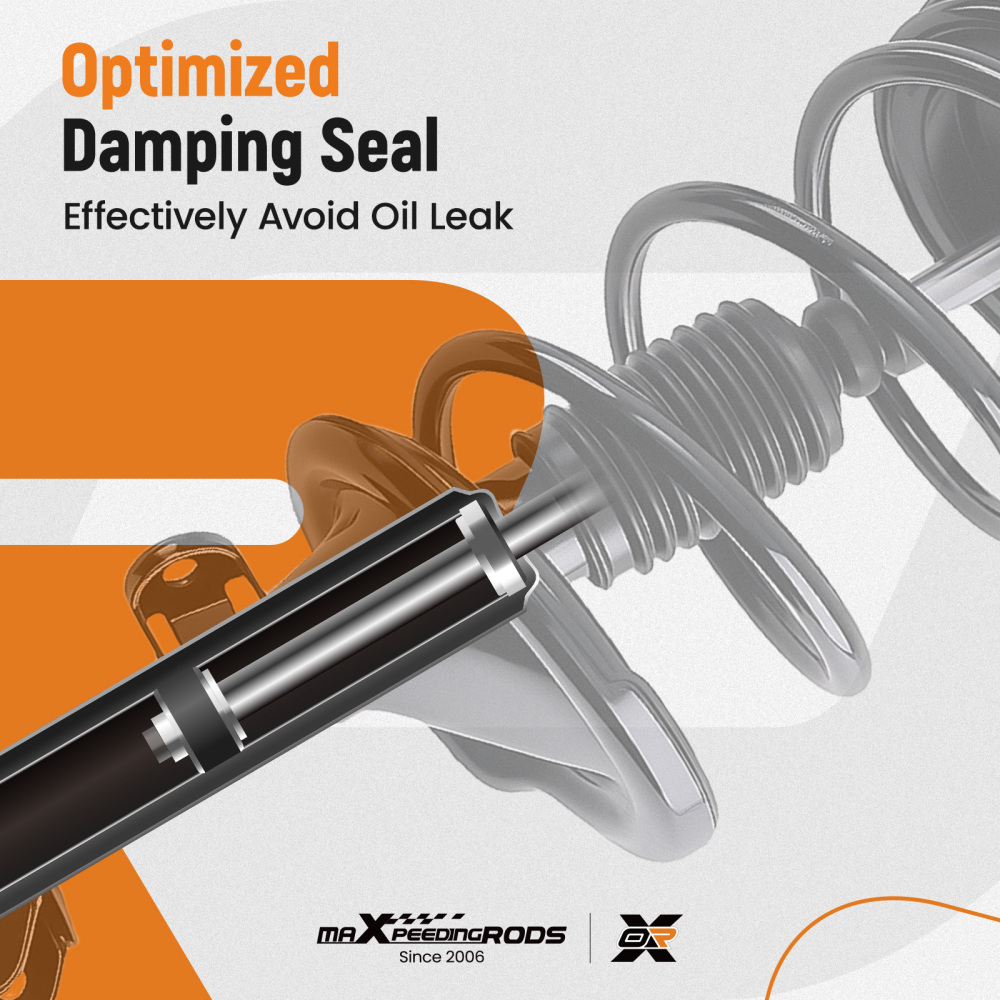 4pcs Rear Front Struts Assembly compatible for Hyundai Entourage 07-08 compatible for Kia Sedona 06-14