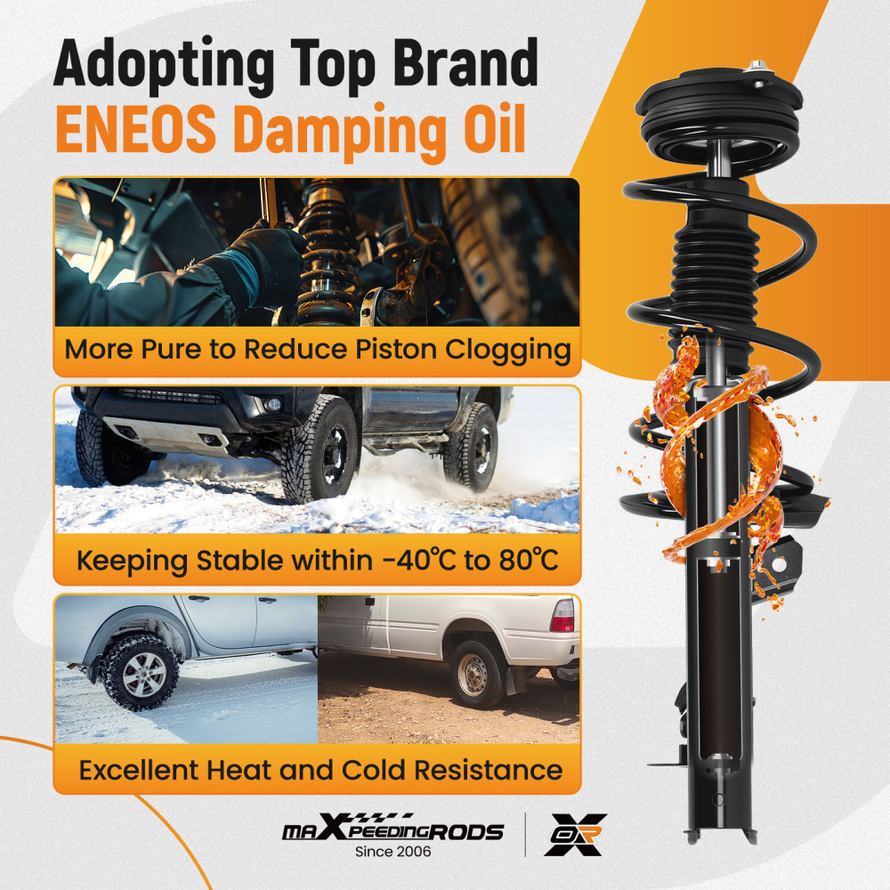 Complete Front Struts ShockCoil Springs Assembly compatible for NISSAN ROGUE AWD 08-12