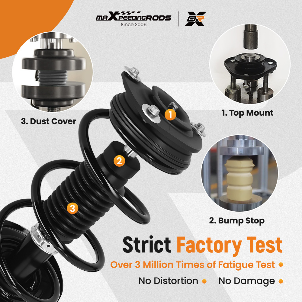 Complete Front Struts ShockCoil Springs Assembly compatible for NISSAN ROGUE AWD 08-12