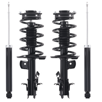4pcs Shock Struts Assembly Coil Spring For 2013 compatible for Nissan Sentra 272948 272947 NEW