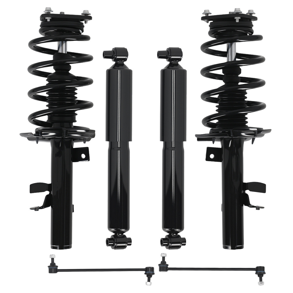 Front Rear Struts w/Coil Spring Sway Bar Link compatible for FORD TRANSIT CONNECT 2014-2018
