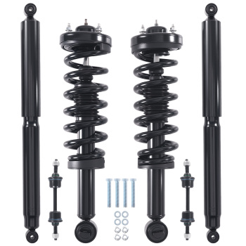 Front Rear Struts Sway Bar Links compatible for FORD F-150 2015 - 2020 4WD 173032L