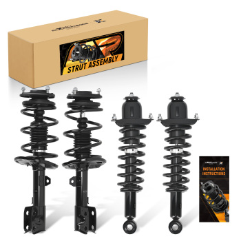 Front Rear Struts w/ Coil Springs Assembly for 2014 - 2018 2019 compatible for Toyota Corolla