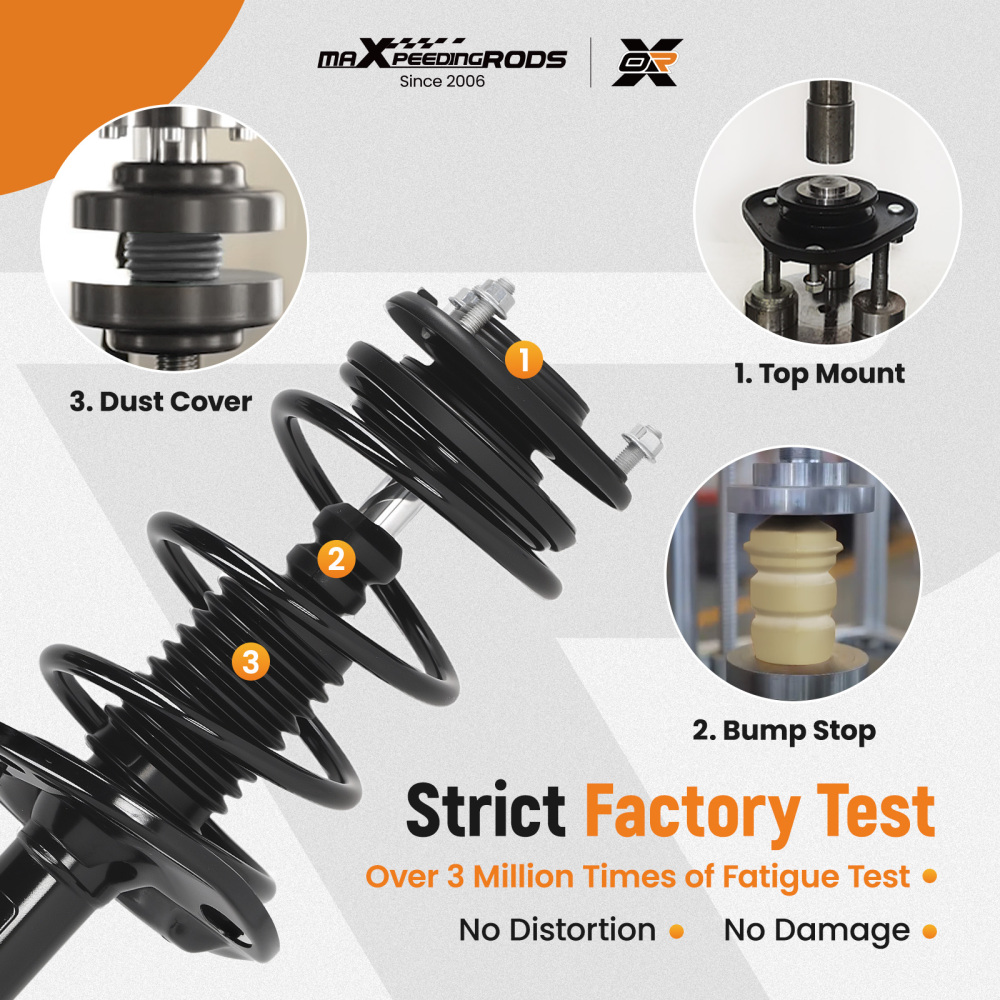 Front Rear Struts w/ Coil Springs Assembly for 2014 - 2018 2019 compatible for Toyota Corolla