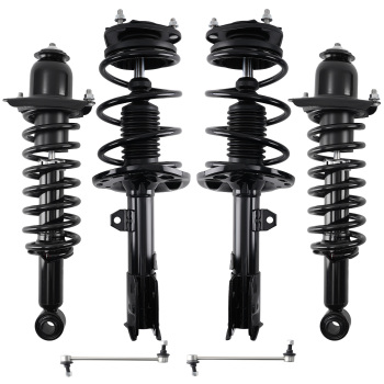 6x Front Rear Struts Front Sway Bars w/Coil Spring For 2014-2019 compatible for Toyota Corolla