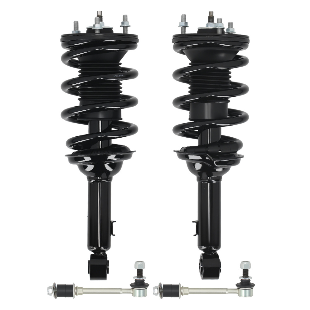 RWD Front Struts Coil Spring Sway Bars for 2005 - 2015 compatible for Toyota Tacoma 2.7L Base