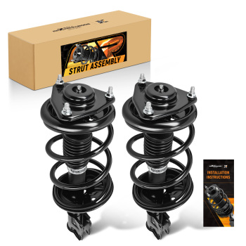 2pcs Front Struts w/Springs Suspension compatible for Mitsubishi Lancer 2002-2007 2.0L 2.4L