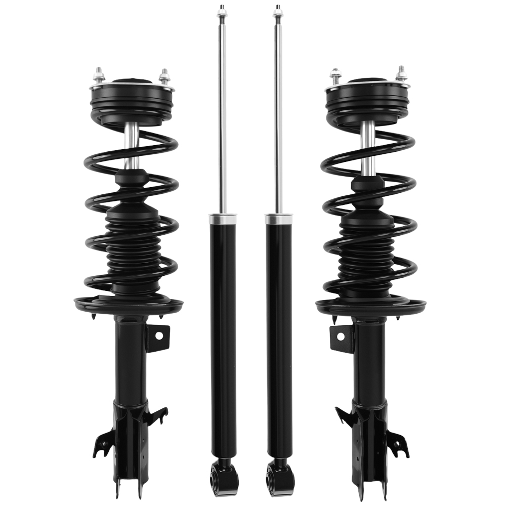 4X Suspension Rear Front Struts Assembly compatible for Ford Fiesta 2011-2013 1.6L