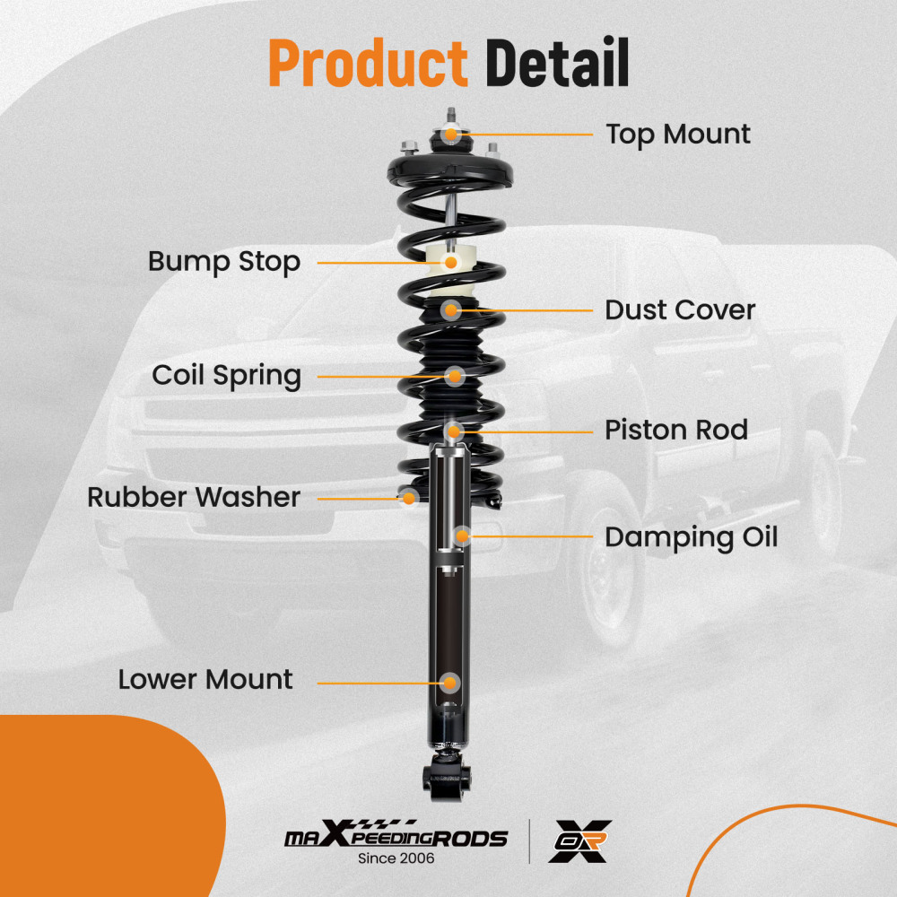 MaXpeedingrods FrontRear Complete Strut Assembly Kit for 2004-2008 compatible for Acura TL