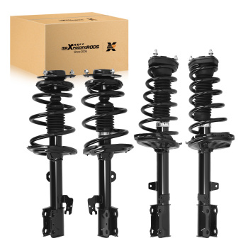 Front Rear Complete Struts Coil Spring Suspension compatible for Toyota Venza 2009-2012 compatible for FWD