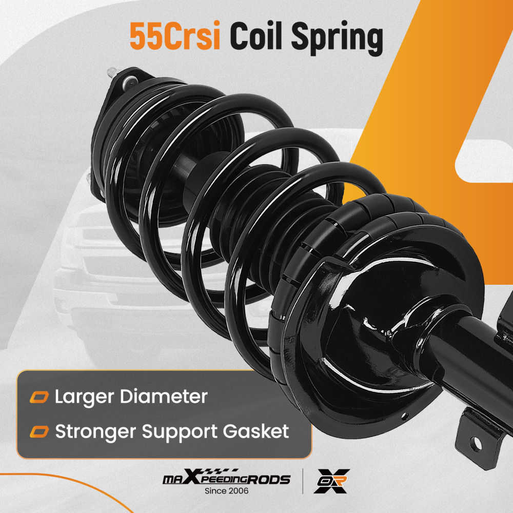 2x Front Left + Right Strut Spring compatible for Ford Transit Connect 2010-2013 2.0L