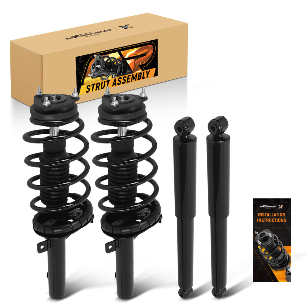 4x Front + Rear Struts w/Coil Spring compatible for Ford Transit Connect 2010-2013 2.0L