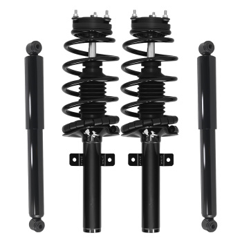 4x Front + Rear Struts w/Coil Spring compatible for Ford Transit Connect 2010-2013 2.0L
