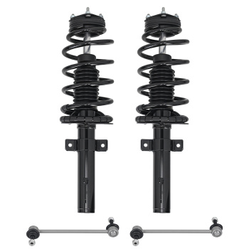 Front Strut Spring Sway Bar End Link Assembly compatible for Ford Transit Connect 2010-2013