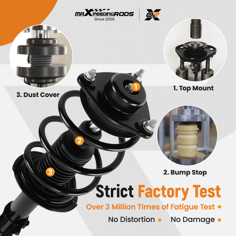 maXpeedingrods 4Pc Front Strut & Sway Bar Link for Hyundai Sonata 2011