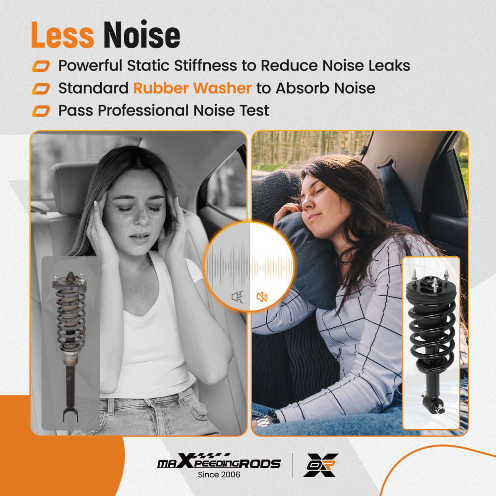 Front Strut w/Spring compatible for Chevy Suburban Tahoe Avalanche compatible for GMC Sierra 1500 compatible for Yukon XL