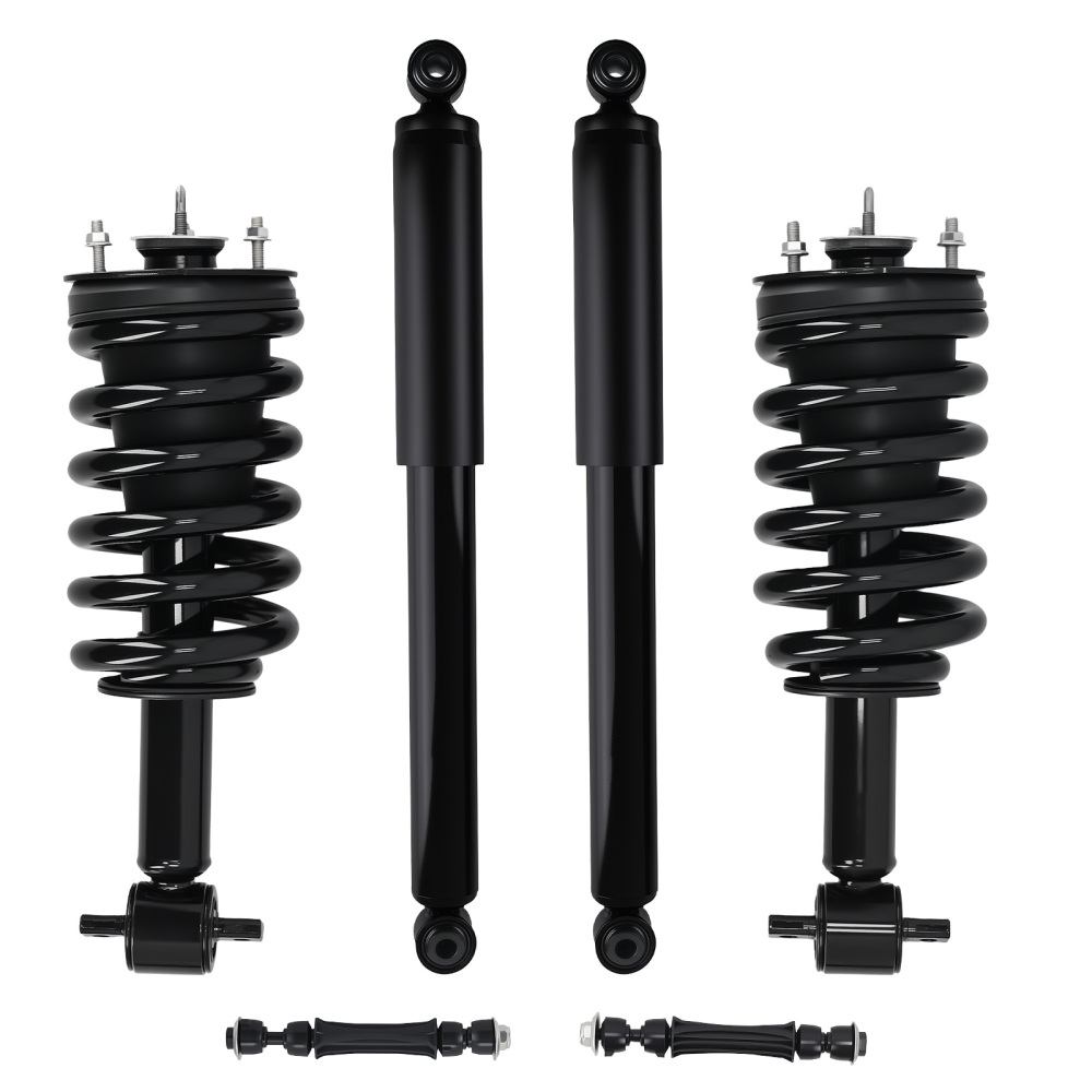4WD Front Struts Rear Shocks Sway Bars Kit for 2014 - 2018 compatible for Silverado Sierra 1500