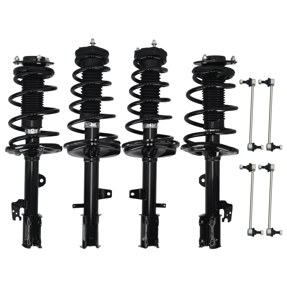 8PCS AWD Front Rear Struts Coil Spring Sway Bars for 2010-2011 compatible for Toyota Highlander