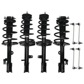 8PCS AWD Front Rear Struts Coil Spring Sway Bars for 2010-2011 compatible for Toyota Highlander