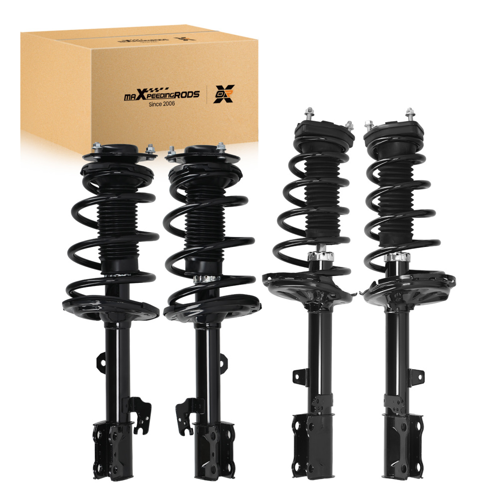 Front Rear Struts w/Coil Springs Assembly for 2008 - 2011 compatible for Toyota Highlander FWD