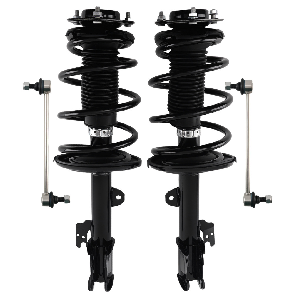 Front Struts Assembly w/ Sway Bar Links For 2008-2011 compatible for Toyota Highlander FWD 3.5L