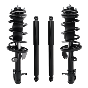 Front Complete Struts w/Spring Rear Shocks compatible for Acura MDX 2007-2013 ZDX 2010-2013