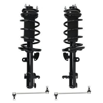 Pair Front Complete Struts w/Coil SpringsSway Bar compatible for Acura MDX 2007-2013